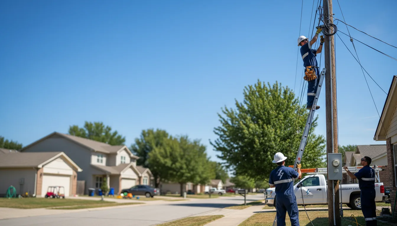 Residential electrician providing installation services in Nacogdoches, TX